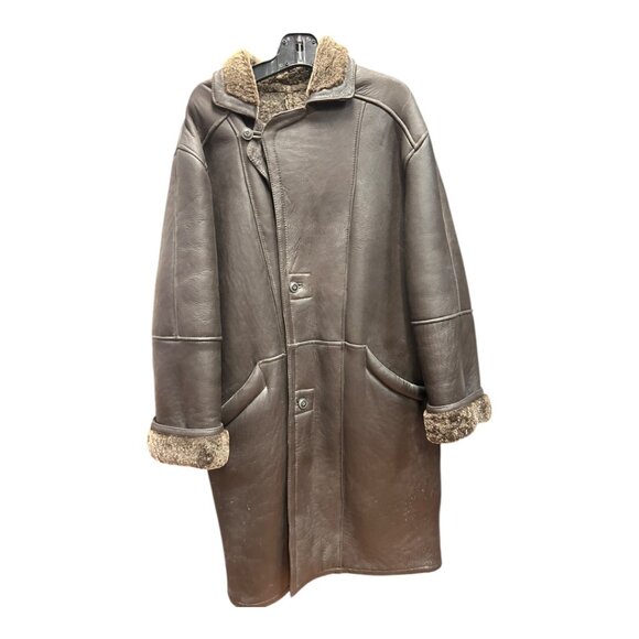 Vintage Men's Brown Sheepskin Coat - Picture 1 of 2